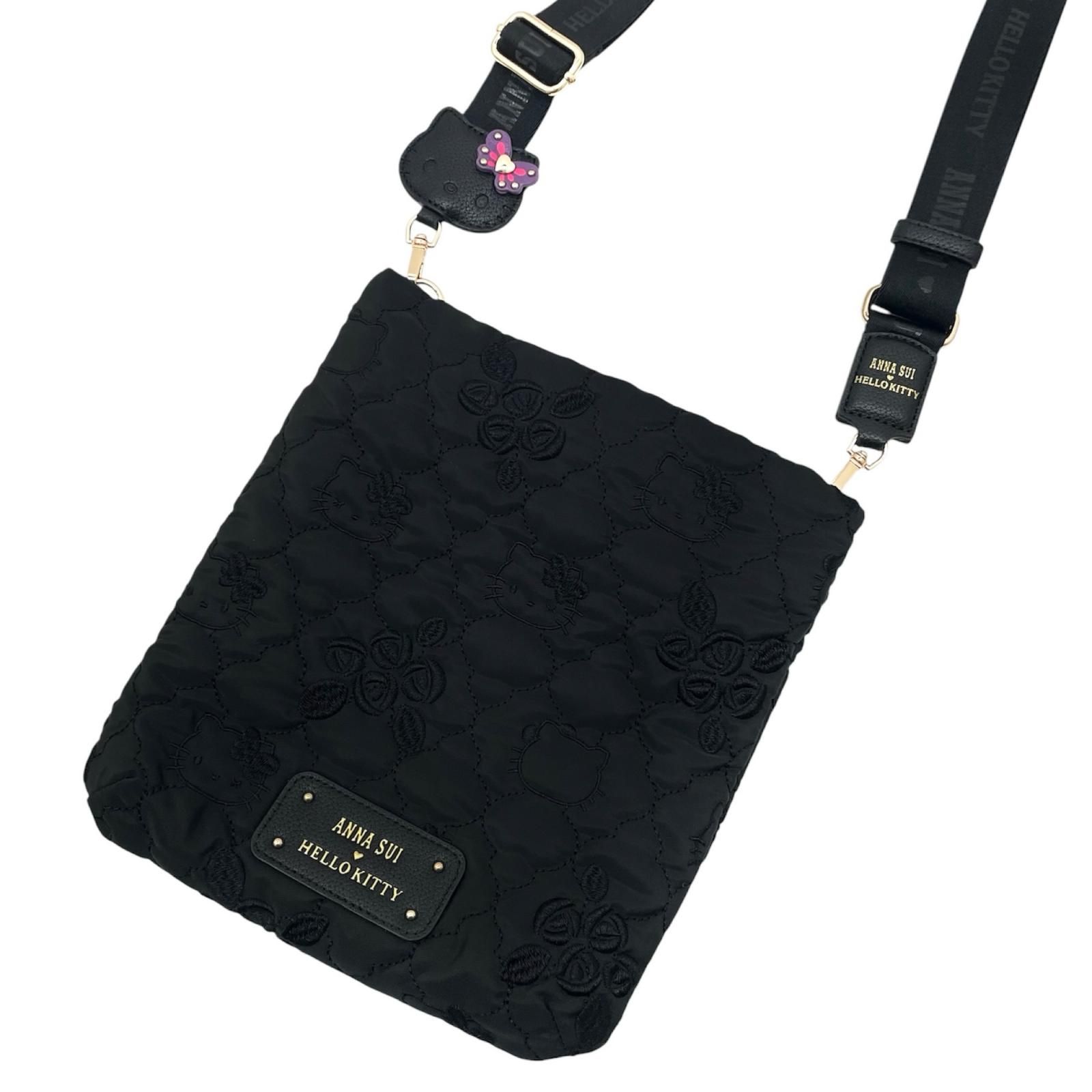 【尾張小牧店】 中古 ANNA SUI | アナスイ ショルダーバッグ ブラック 【121】