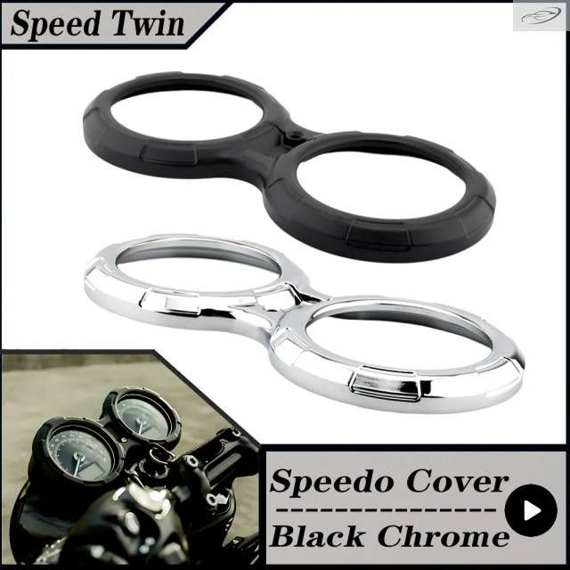 トライアンフ スピードツイン全年式用バイク スピードメーター タコメーター クラスターカバー ミニウム