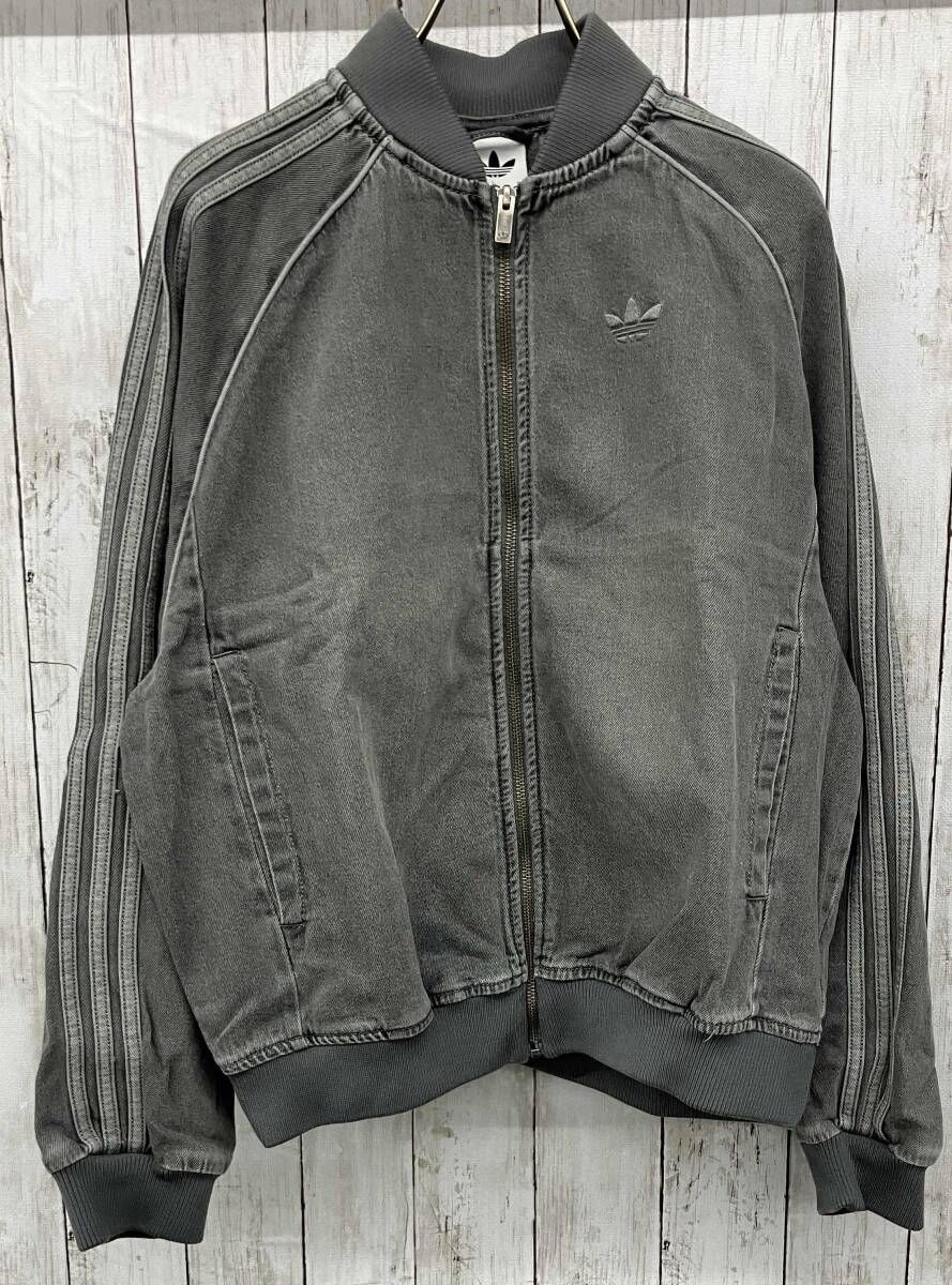 【美品】adidas LOOSE SST DENIM BLACK WASH JACKET ライトデニム　アディダス ブルゾン JW5915 size L