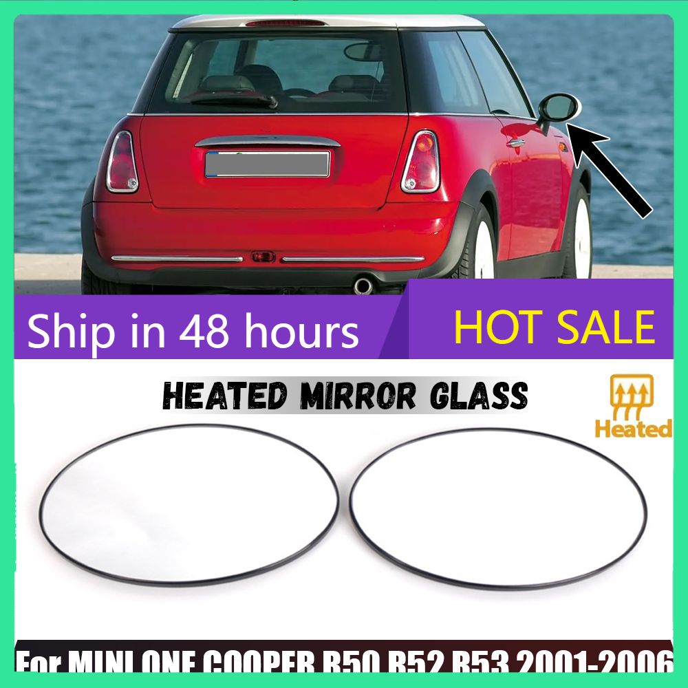 MINI ONE COOPER R50/R52/R53 2001-2006用 ヒーター付きサイドミラーガラス