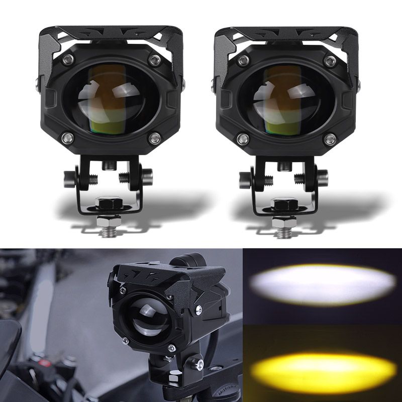 LEDバイクスポットライト 12V/24V ハイロービーム デュアルカラー 10,260円