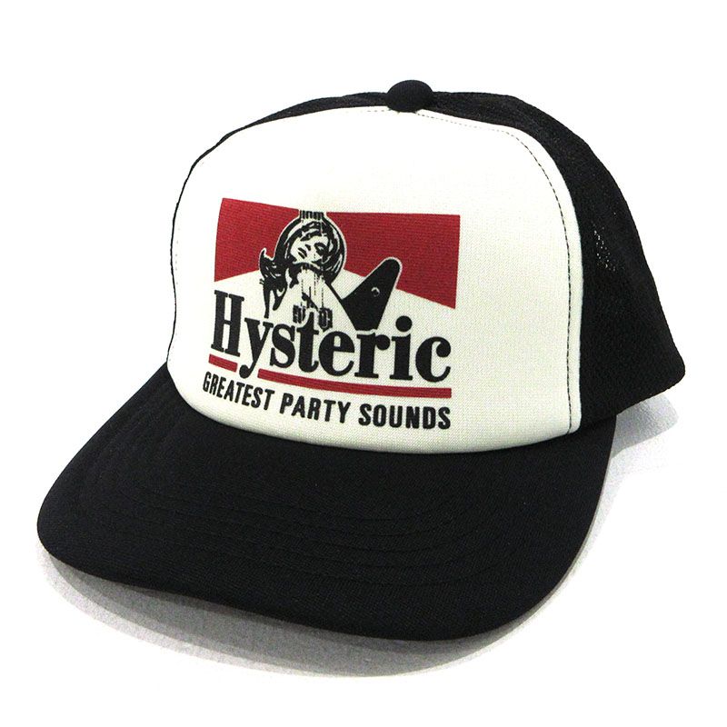 【三重本店】 中古 HYSTERIC GLAMOUR | ヒステリックグラマー キャップ GUITAR GIRL メッシュキャップ 02233QH05996 ホワイト サイズ：FreeSize 【118】