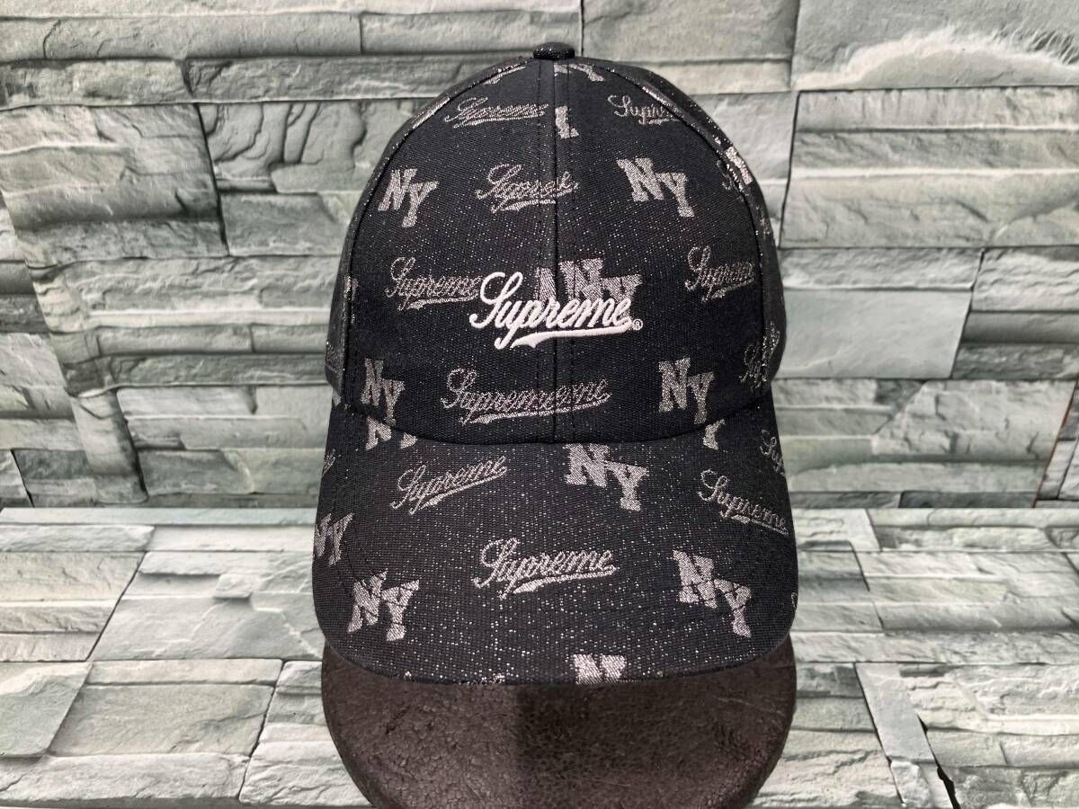 Supreme/キャップ/Monogram 6-Panel キャップ/ブラック/シュプリーム