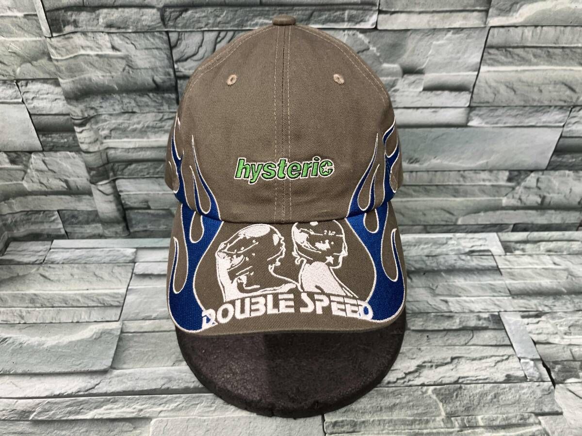 HYSTERIC GLAMOUR/CAP/DOUBLE SPEED LOGO EMBROIDERY OLIVE KHAKI/HYSTERIC GLAMOR/ALL YEARS