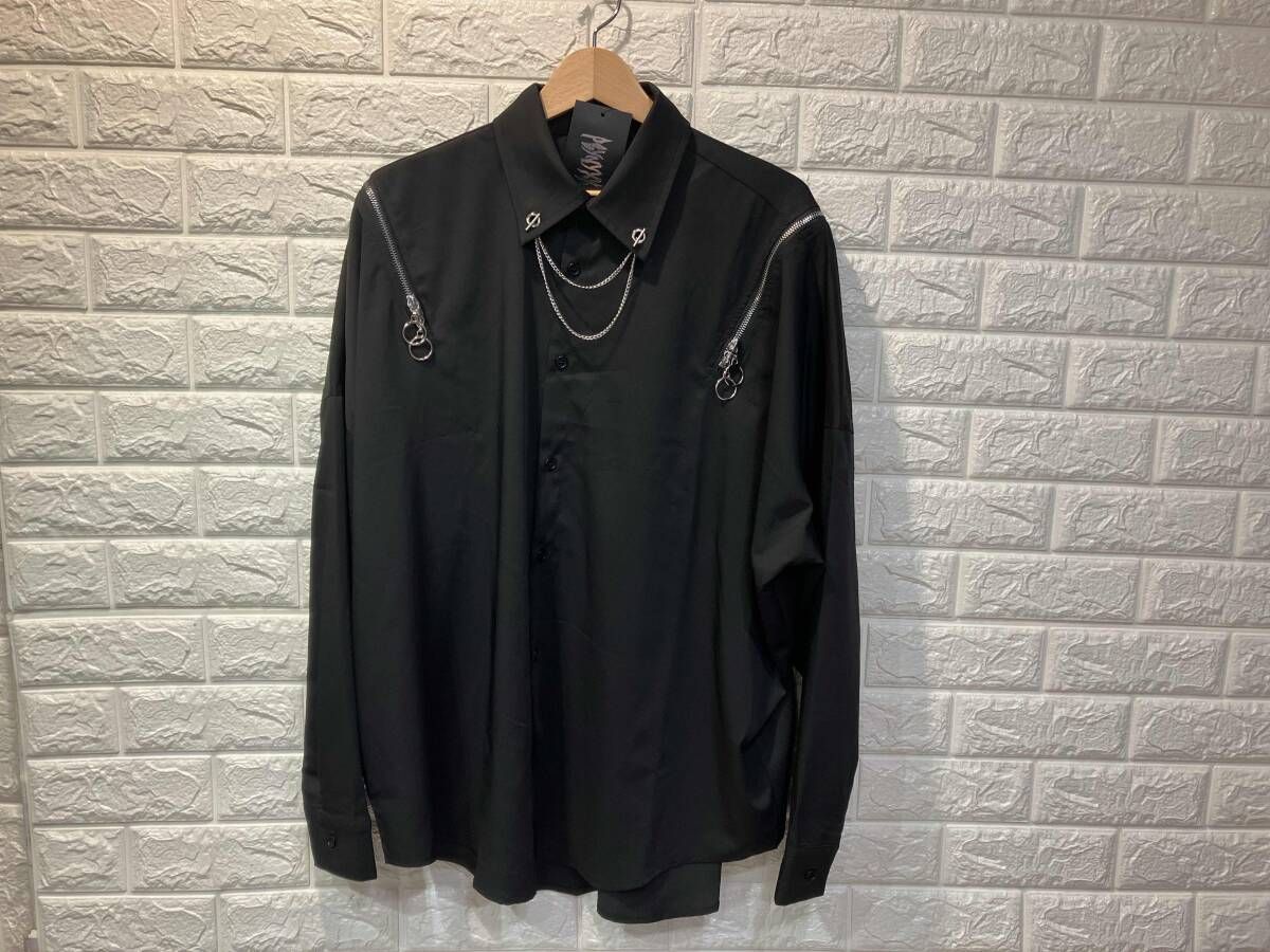 PSYNYXX プシュニクス　新・チェーンZIPシャツ　ブラック 8,085円