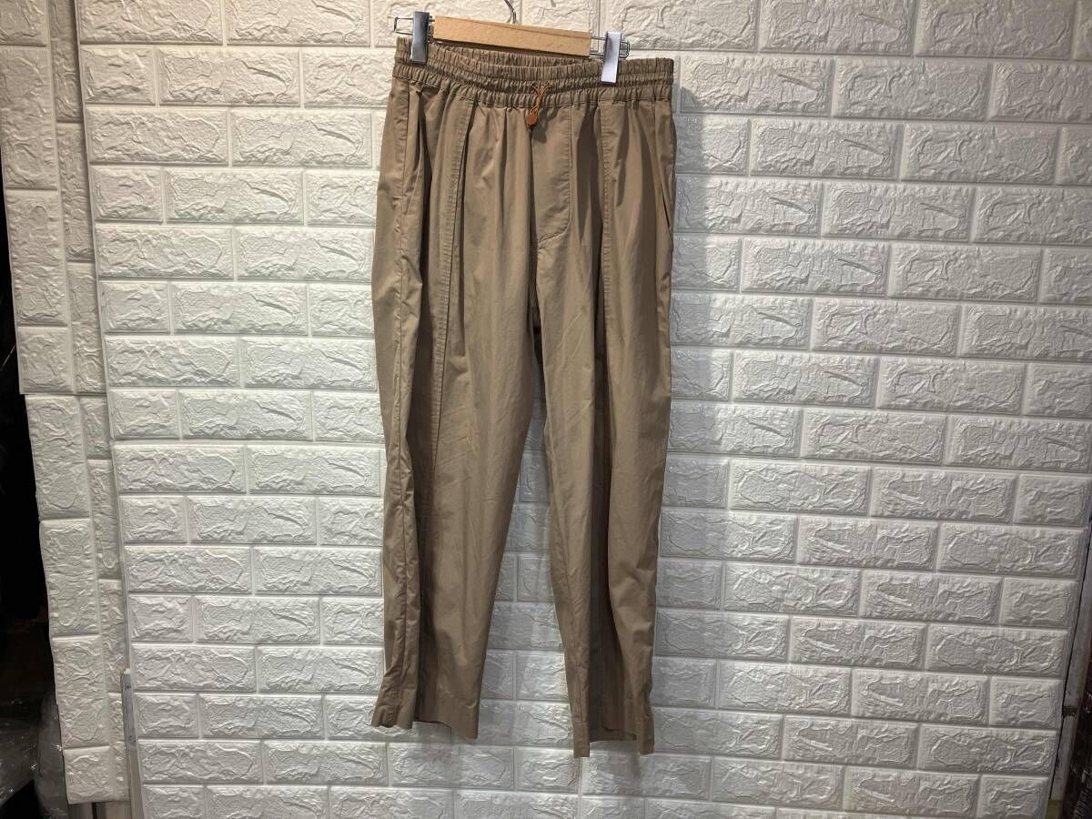 STUDIO NICHOLSON スタジオニコルソン SNM-077 CURVED EASY PANTS ASSAI ベージュ Sサイズ