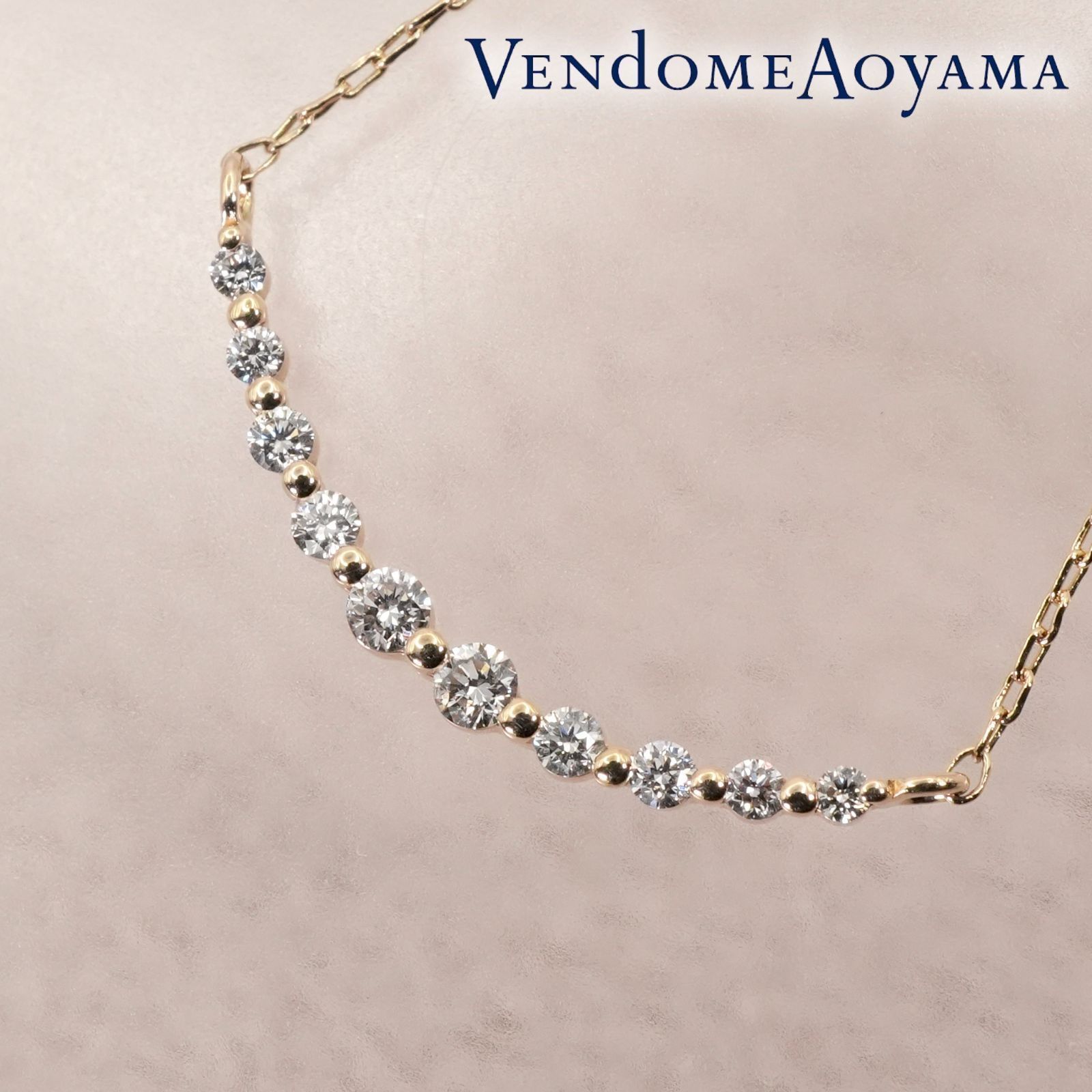 美品 ヴァンドーム青山 K10 リュール ダイヤ ネックレス /26-0337 22,896円