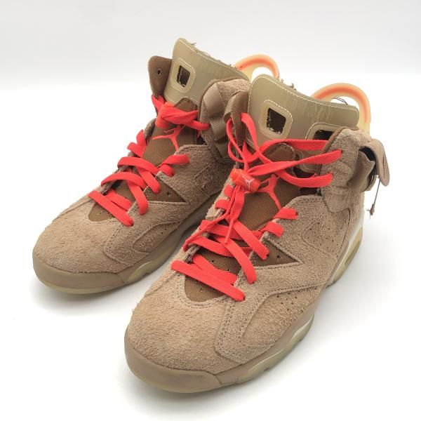 【中古】Travis Scott × NIKE Air Jordan 6 スニーカー 27cm DH0690-200 ブリティッシュカーキ ナイキ トラヴィススコット[10] 20,181円