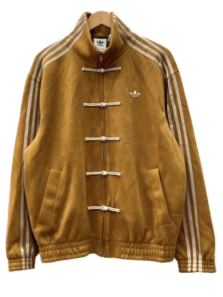 アディダス adidas China track top チャイナ トラック トップ ジップアップ チャイナボタン スエード 巳年 ジャージ 茶 JZ9926 ジャケット ロゴ ブラウン XLサイズ 104MT-3612 23,760円