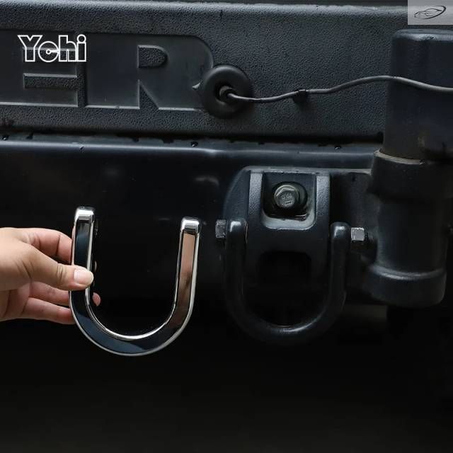 ミニウム製 レッド/シルバー ハマーH2 2003-2009用 車用牽引フック バンパー牽引フック リアトレーラーフック トリム カーアクセサリー