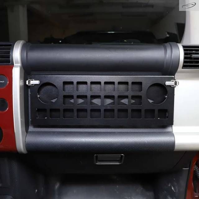 トヨタ FJ クルーザー 2007-2021 用 ミ製 車用助手席トレイ 多機能折りたたみ式収納ラック 車内アクセサリー