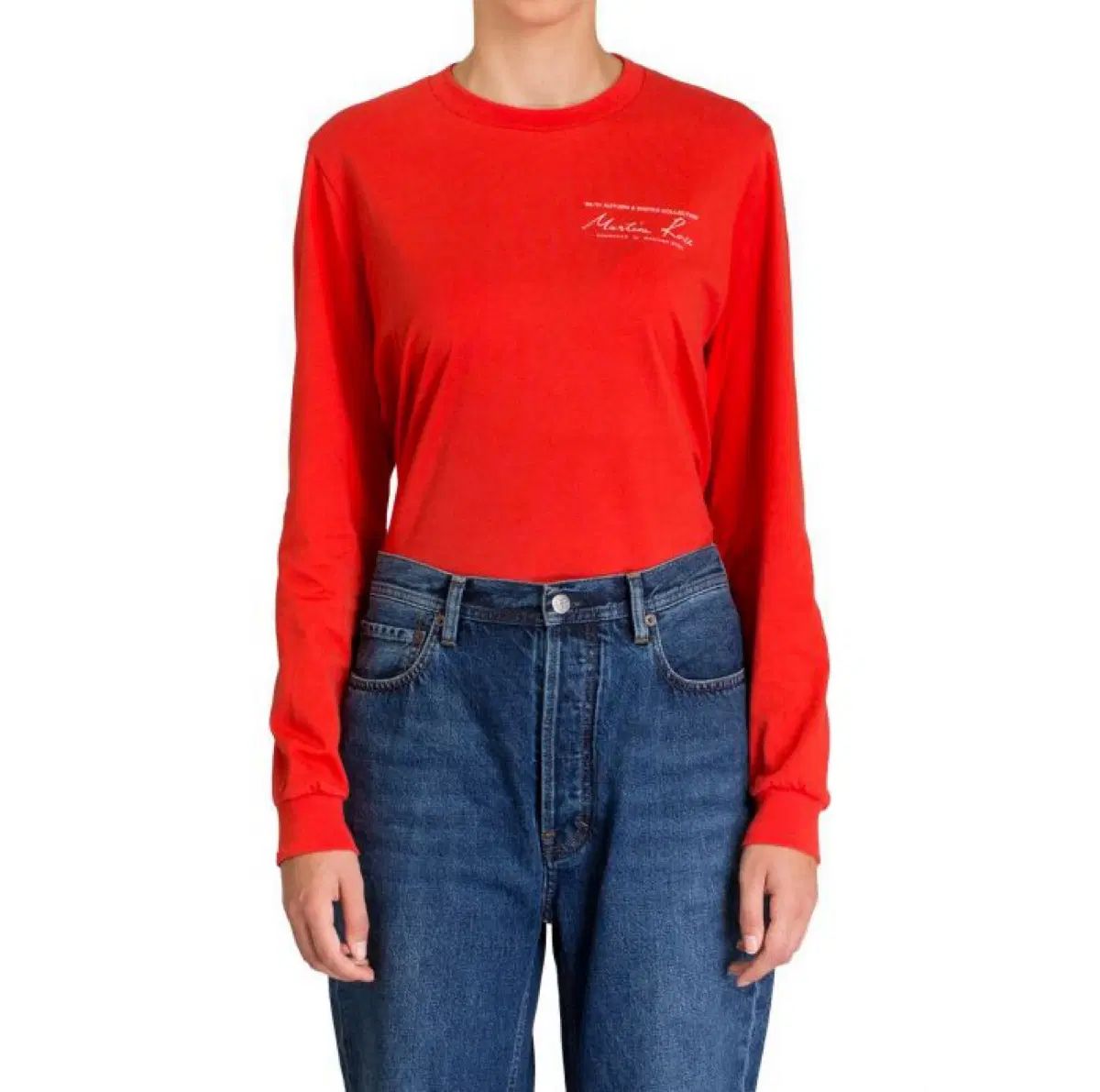 マーティン・ローズ レッド ロング スリーブ 長袖 Tシャツ L