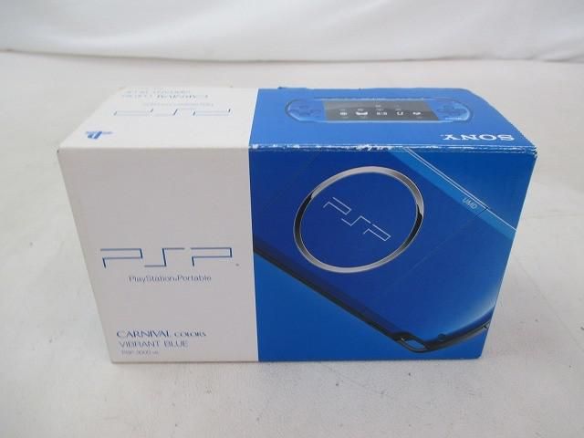 中古品 ゲーム PSP 本体 PSP3000 バイブラント・ブルー 動作品 箱付き