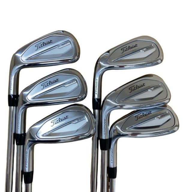 【中古】 タイトリスト Titleist T350(2023) 6S レフティ アイアンセット IR 純正特注シャフト (フレックスS) メンズ 男性用 左利き レフティ 左用 Cランク ゴルフクラブ