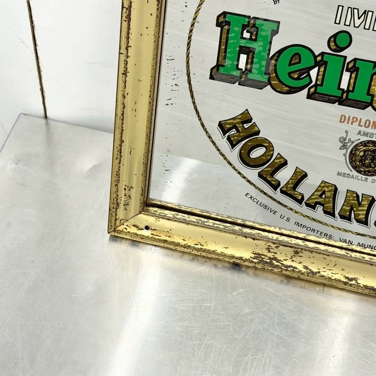 ヴィンテージ パブミラー Heineken ハイネケン Brytone Mechanical