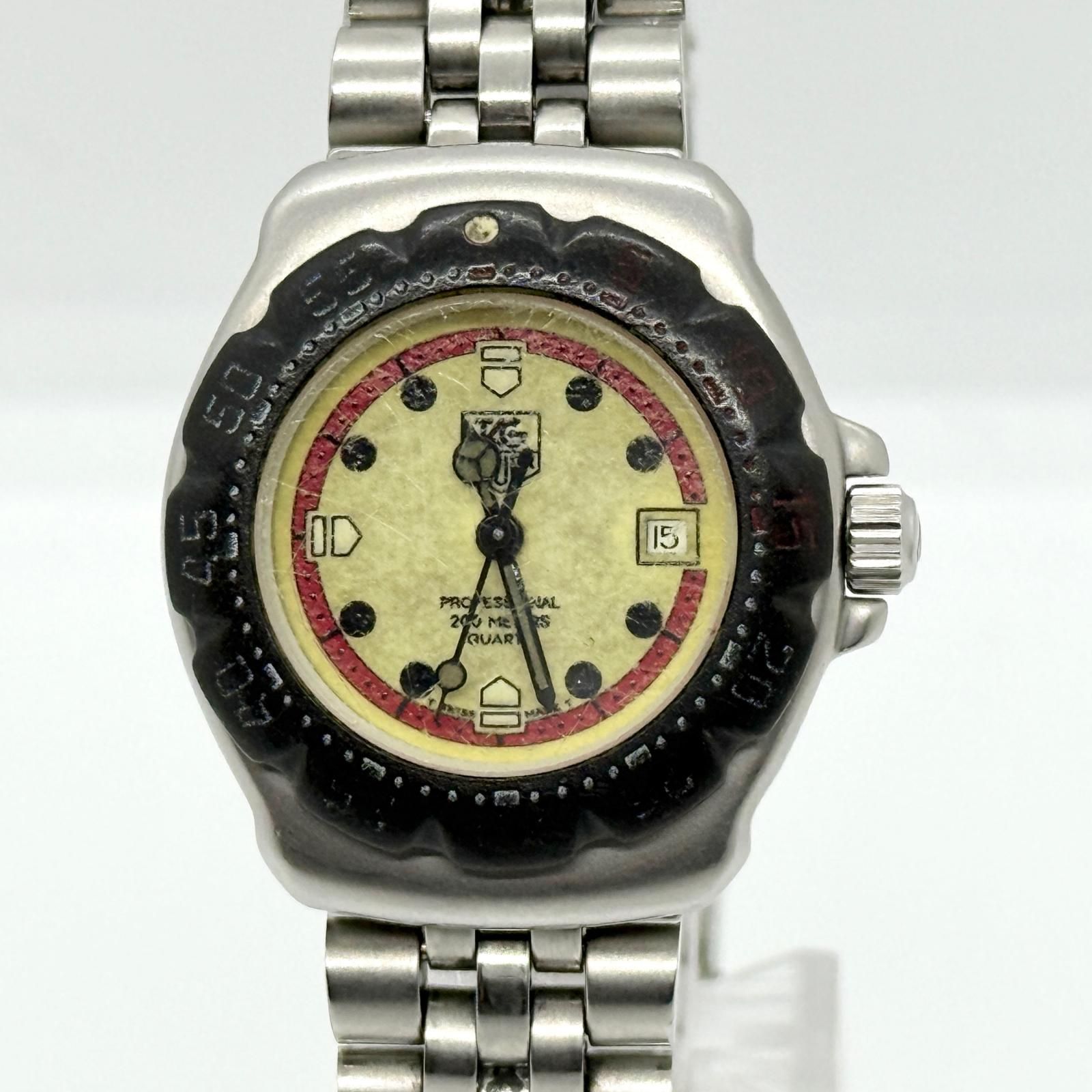TAG HEUER タグホイヤー プロフェッショナル 200m アイボリー 371.508 QZ ユニセックス 腕時計 稼働品