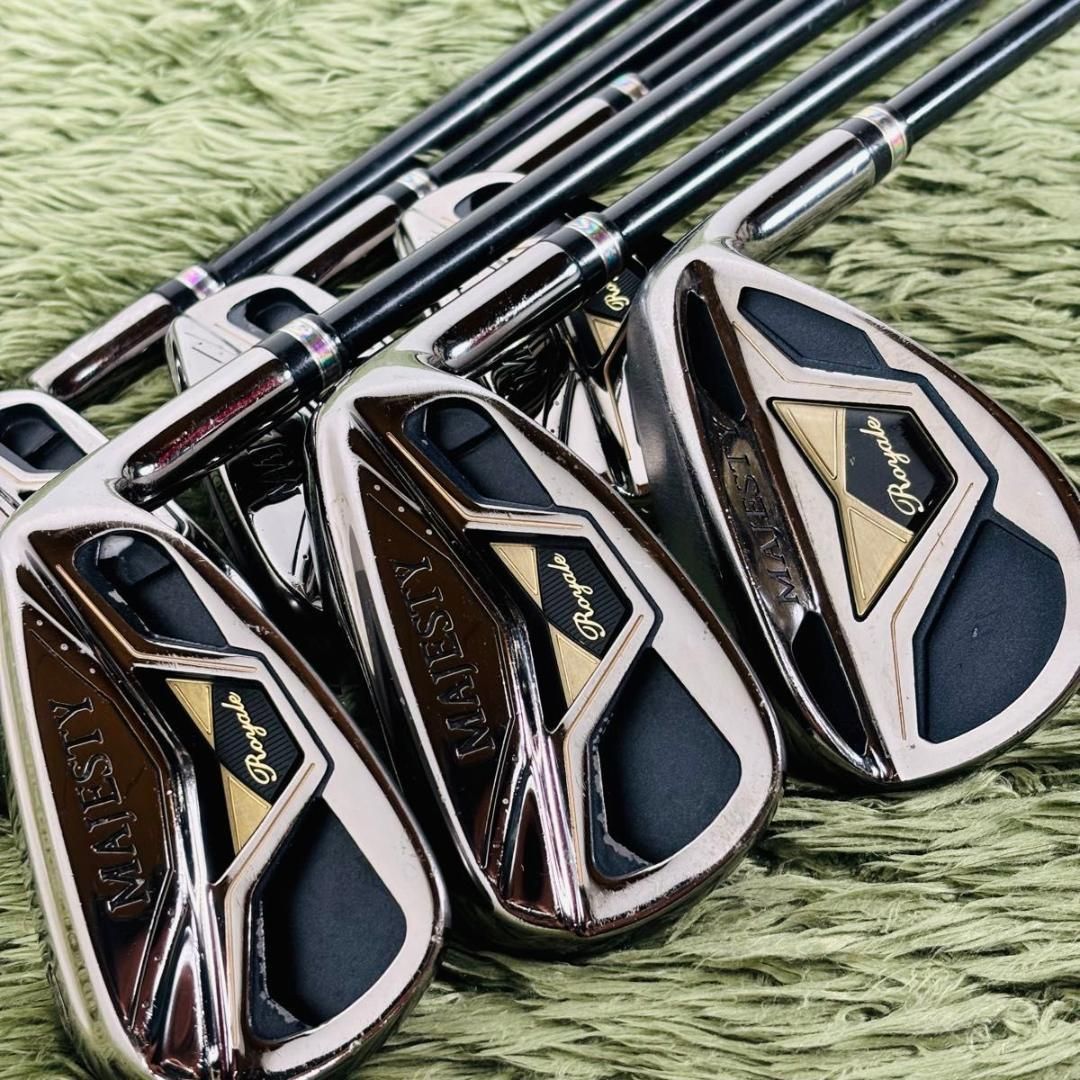 【中古】マジェスティ ロイヤル 2021 アイアン6本セット メンズゴルフ 初心者 入門 MAJESTY LV-540 純正カーボンシャフト 男性 右利き flex R