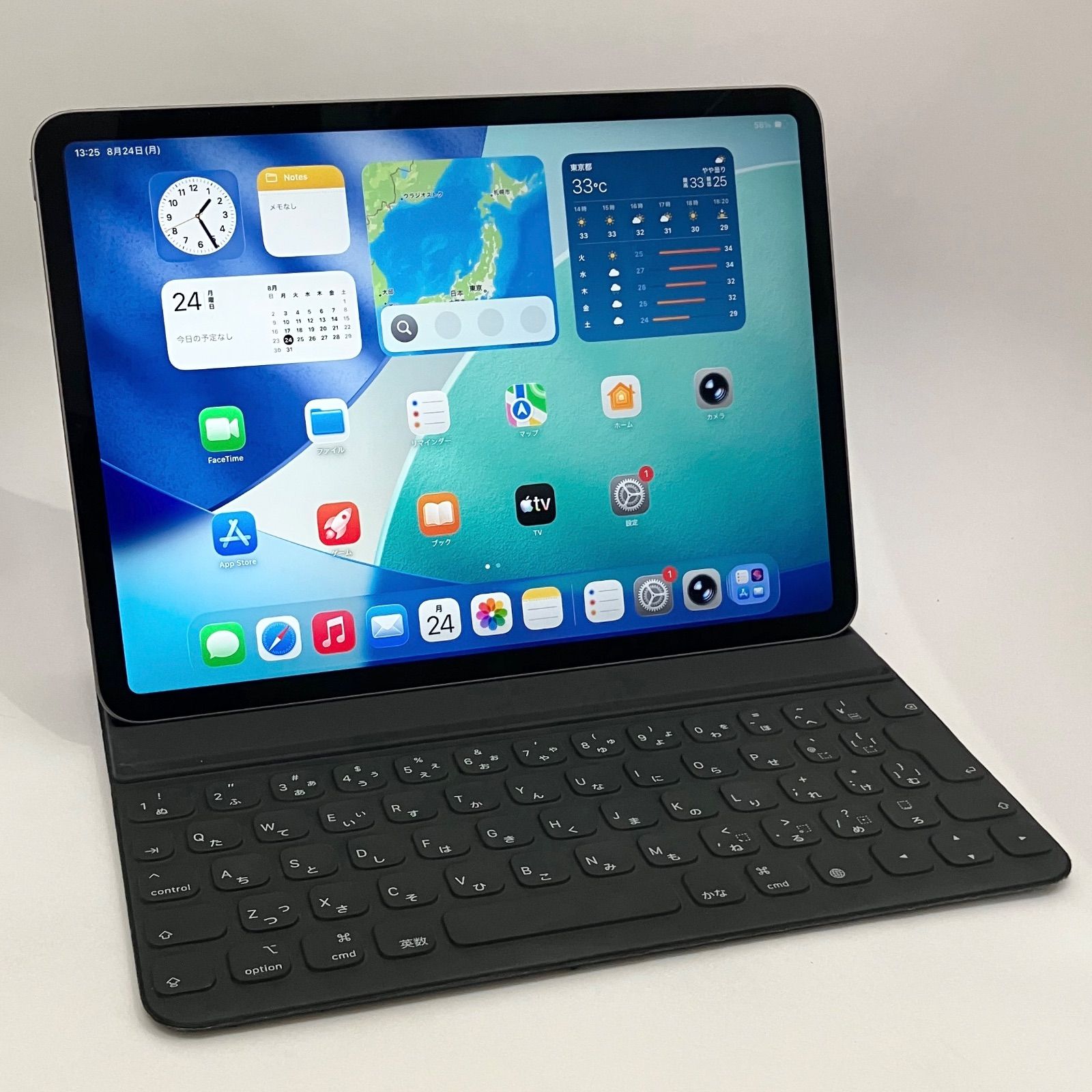【訳あり】iPad Pro 11インチ 第2世代 128GB Wi-Fiモデル スペースグレイ ・【傷あり】iPad Smart Keyboard Folio ブラック セット K-E22099・22100 43,550円