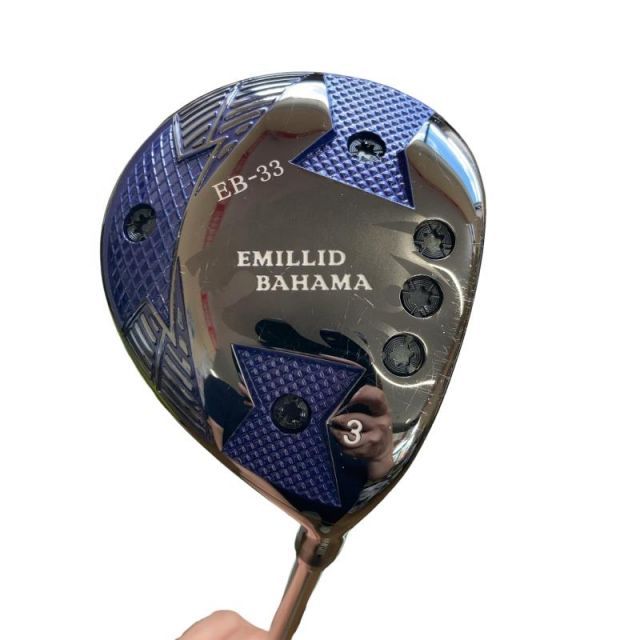 【中古】 エミリッドバハマ EMILLID BAHAMA EB-33 サファイアブルー 3W フェアウェイウッド FW 純正特注シャフト (フレックスS) メンズ 男性用 右利き 右用 Cランク ゴルフクラブ