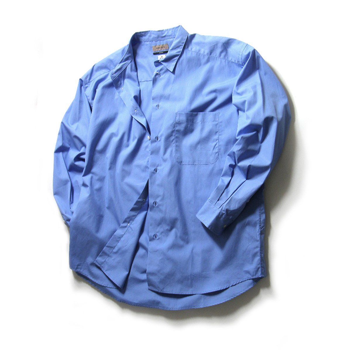 【新品】 BEAMS LIGHTS essential × THOMAS MASON ／ ビームスライツ エッセンシャル × トーマスメイソン　レギュラーカラー 長袖シャツ イタリア三大シャツメーカー ALBINI アルビニ ブルー ｜ 春 秋冬 17,710円