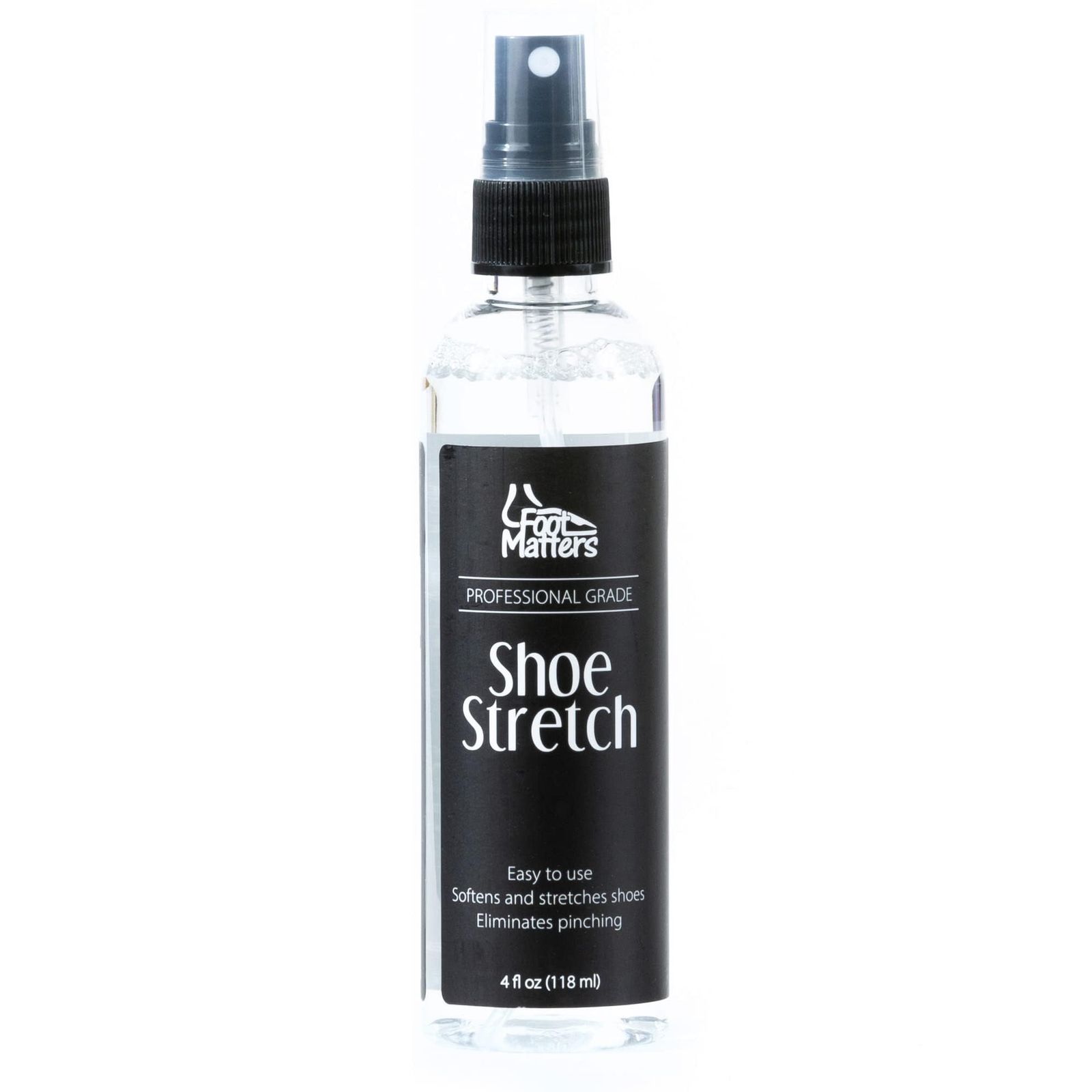 FOOTMATTERS シューズストレッチスプレー – プロフェッショナルシューズストレッチャー – レザー、スエード、ヌバック、キャンバス用柔軟剤 – 4オンス, ボトル1本。, Regular