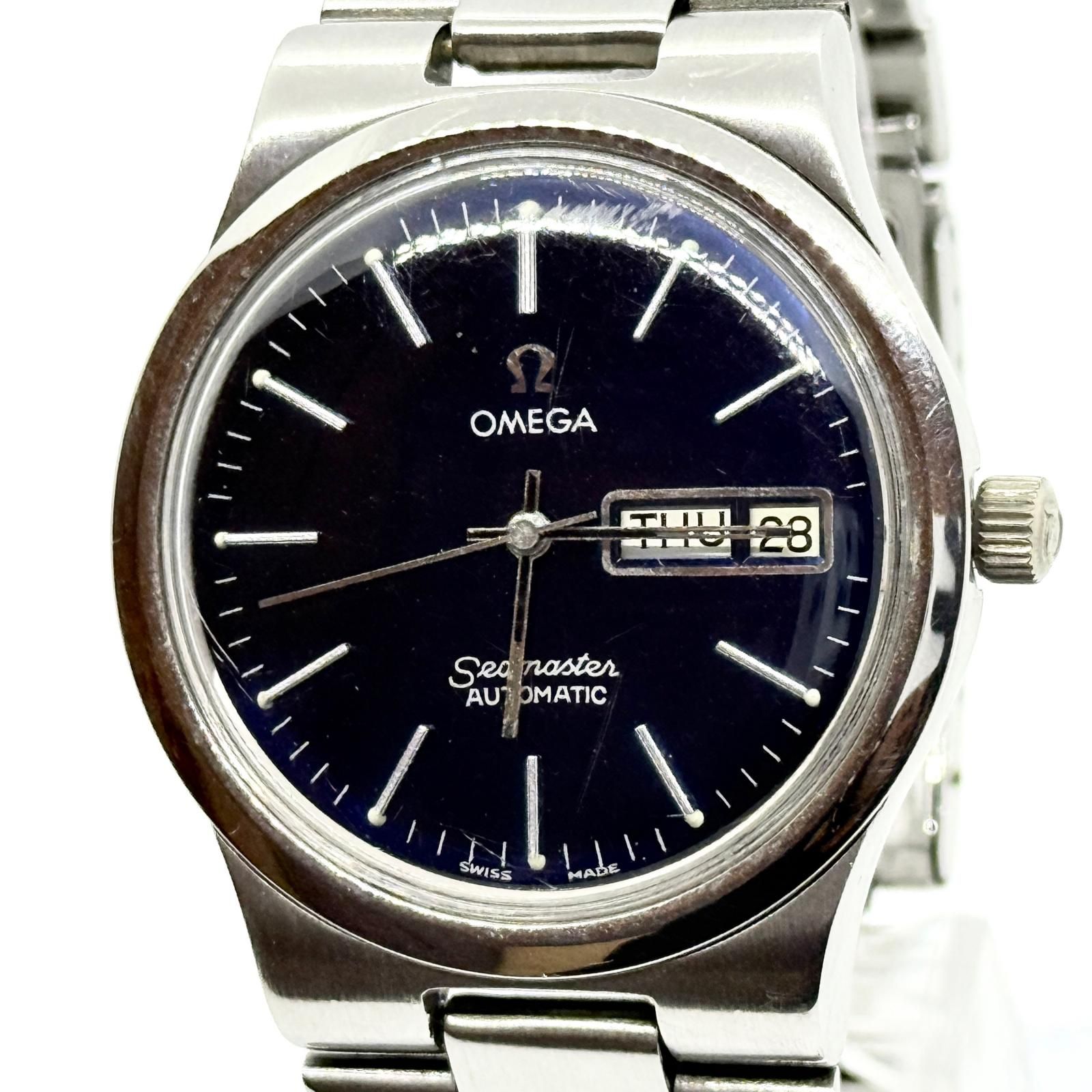 OMEGA オメガ SEAMASTER シーマスター ネイビー AT メンズ 腕時計 稼働品