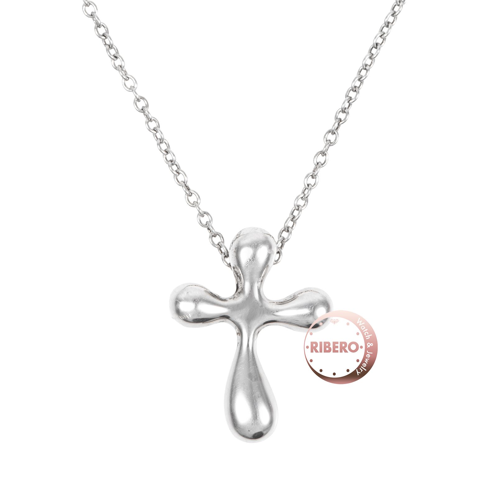 TIFFANY&Co. ティファニー スモールクロス ペンダント スターリングシルバー シルバー【中古】