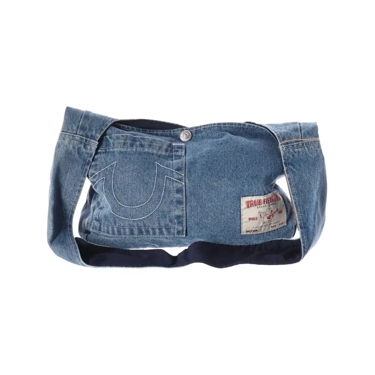 (新品) トゥルーレリジョン 24SS TR クラシック デニム サイドバッグ クロスバック ショルダーバッグ Indigo 7,054円