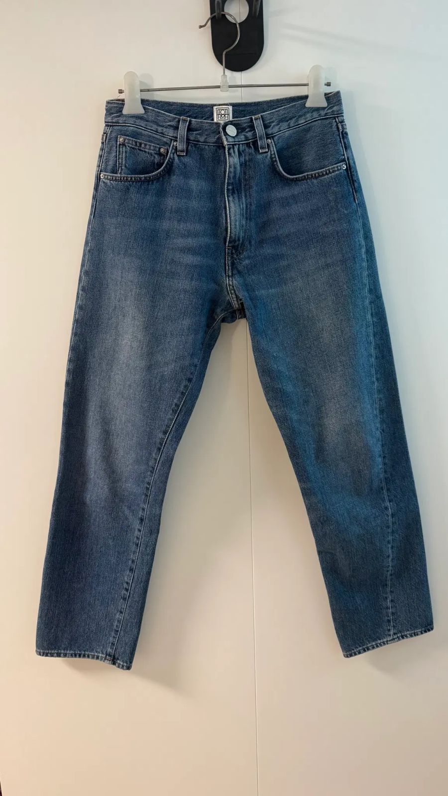 トーテム（TOTEME） オーガニック コットン デニム ミッドライズ ストレートレッグ クロップド ジーン 27サイズ
