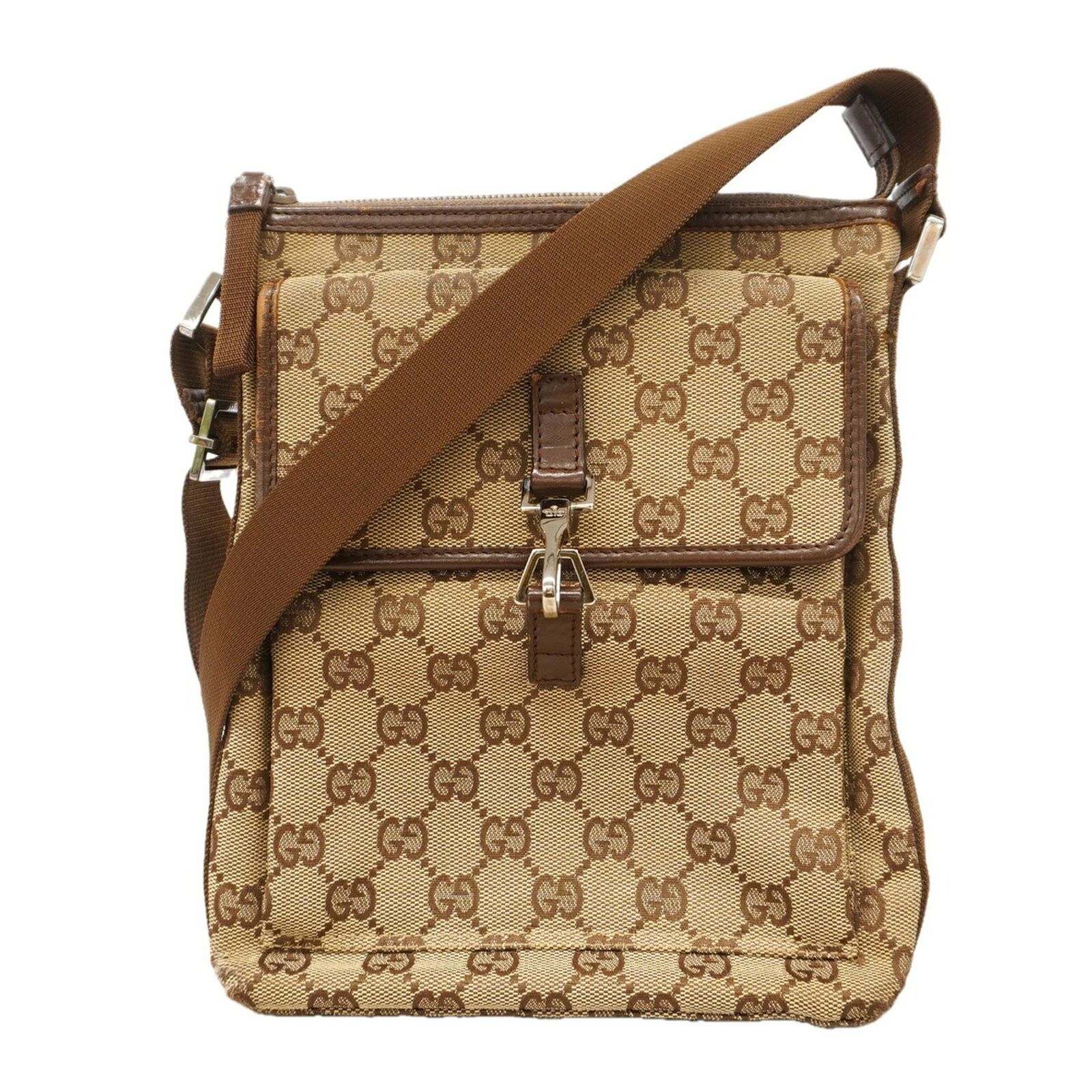 グッチ(Gucci) グッチ ショルダーバッグ GGキャンバス 92646 キャンバス ブラウン レディース