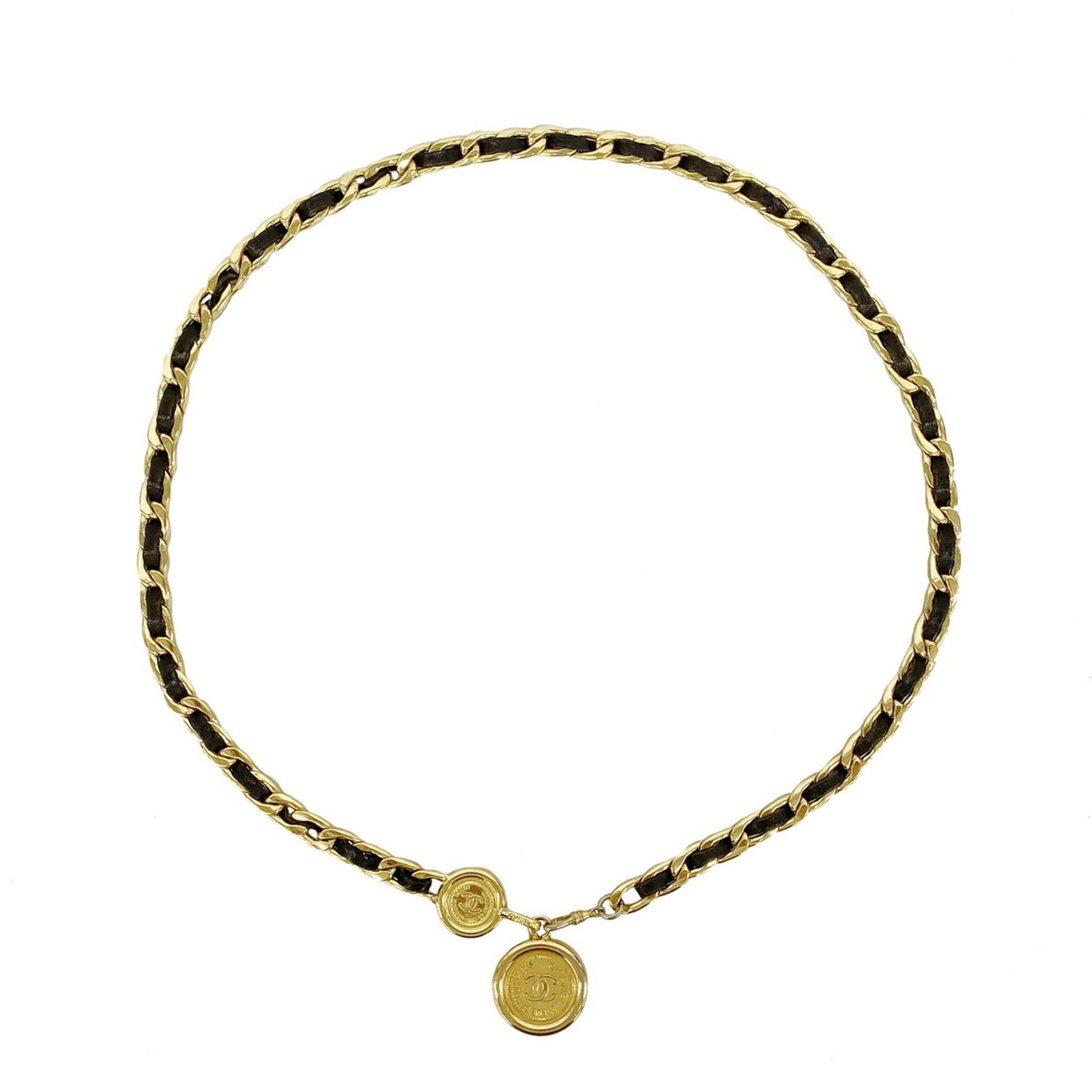 シャネル(Chanel) シャネル ベルト レザー ゴールド ブラック レディース 53,959円
