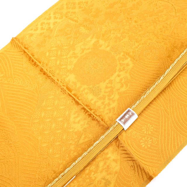 【京松】和装小物 帯締め帯揚げセット 帯締 帯揚 平組 金糸 美品 r8w08-1074