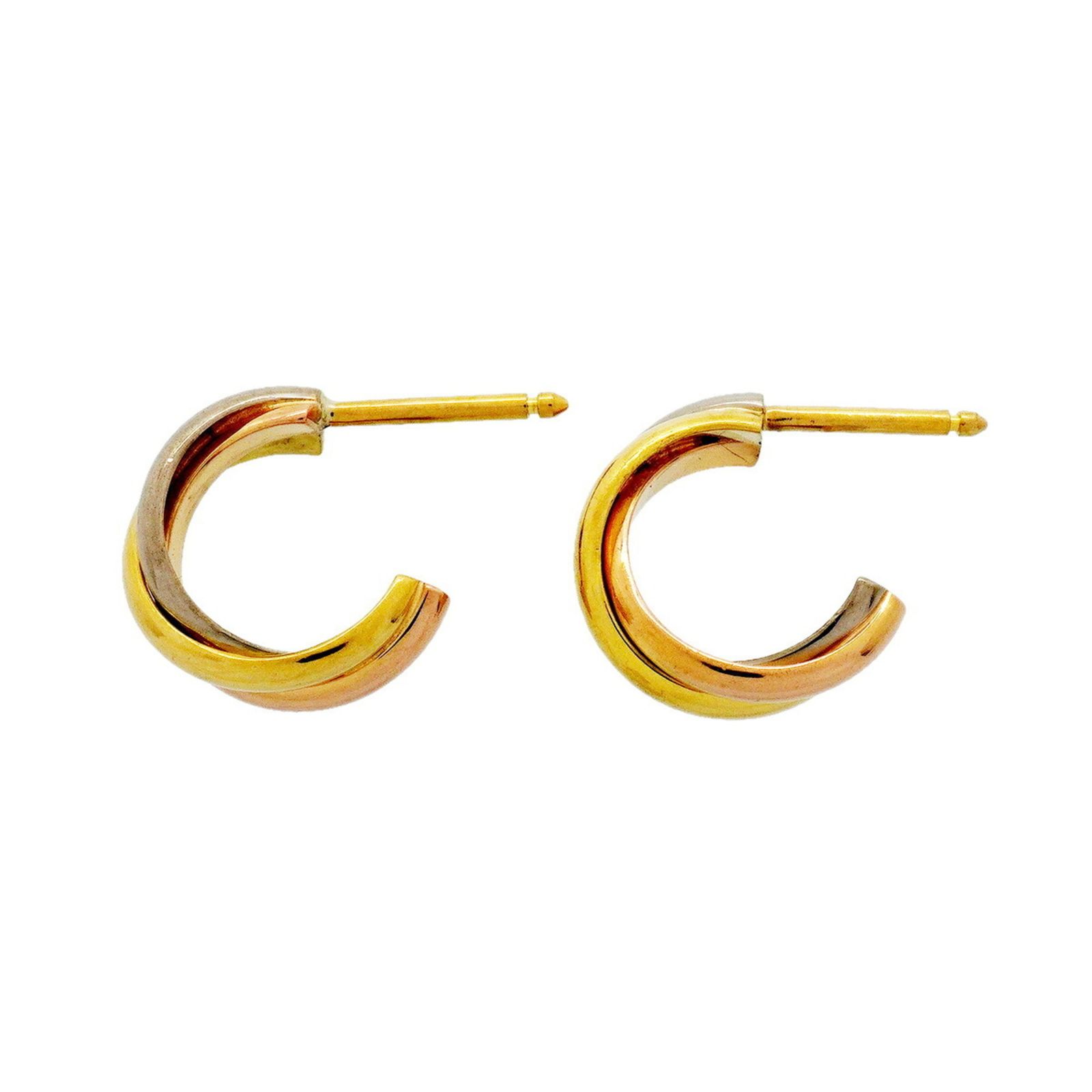 カルティエ(Cartier) カルティエ ピアス トリニティ 18KYG イエローゴールド 18KWG ホワイトゴールド 18KPG ピンクゴールドレディース