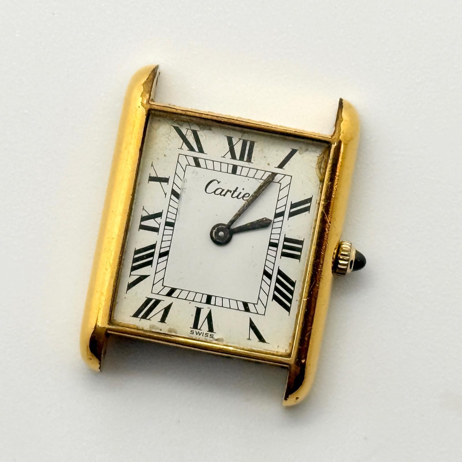 CARTIER カルティエ マストタンク ホワイト 手巻き レディース 腕時計 稼働品 102,520円