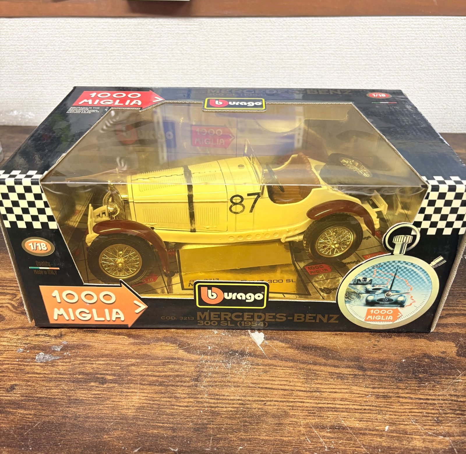 SC617 1931年式 メルセデス・ベンツ SSKL カラッチョラ ヴィンテージ ダイキャストモデルカー | 1/18スケール