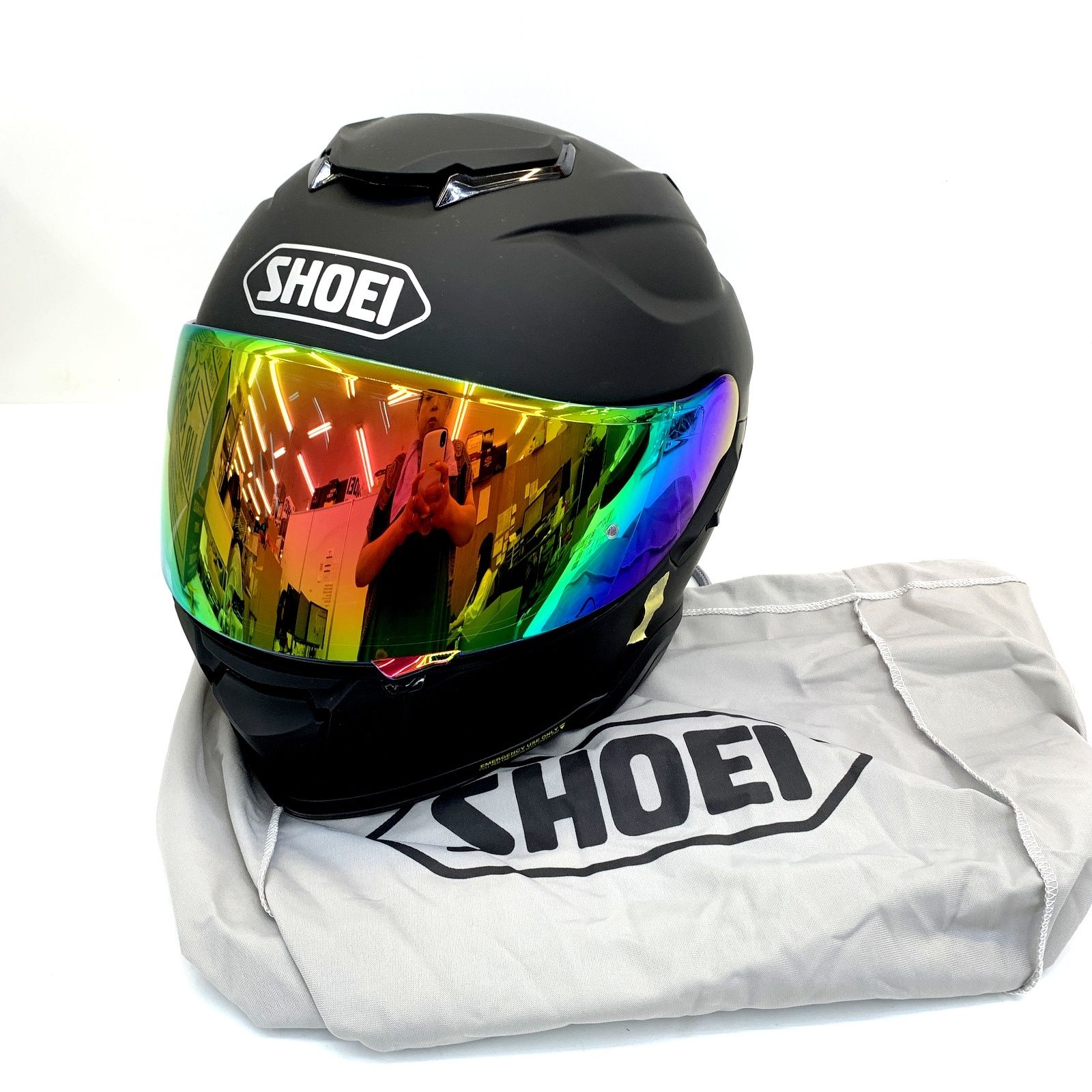 SHOEI ショウエイ GT-AIR2 マットブラック XLサイズ フルフェイス ヘルメット ミラーシールド着用 バイク ツーリング バイク用品★TA1914