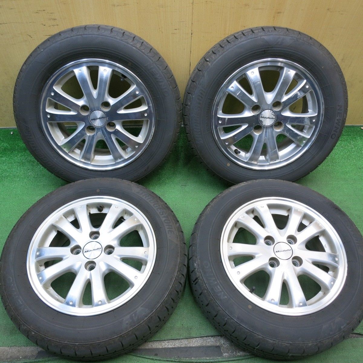 バリ溝！24年！9.5分◎ホンダ フィット 等 純正 Modulo 175/65R14 