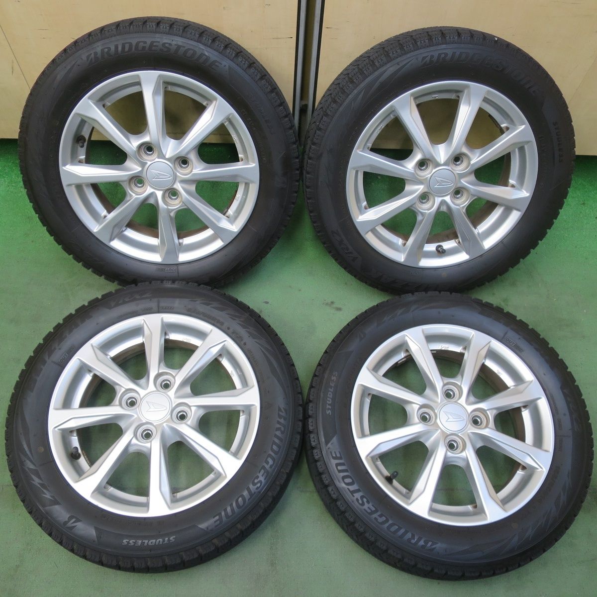 4本価格◎ダイハツ タント ムーヴ 等 純正 155/65R14 スタッドレス ブリヂストン ブリザック VRX2 14インチ PCD100/4H◎6081602イス 18,104円