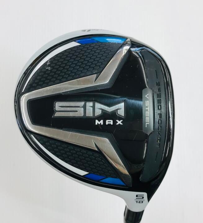 テーラーメイド　SIM MAX　18度　TENSEI BLUE TM50　SRフレックス　フェアウェイウッド　中古【最短即日発送】
