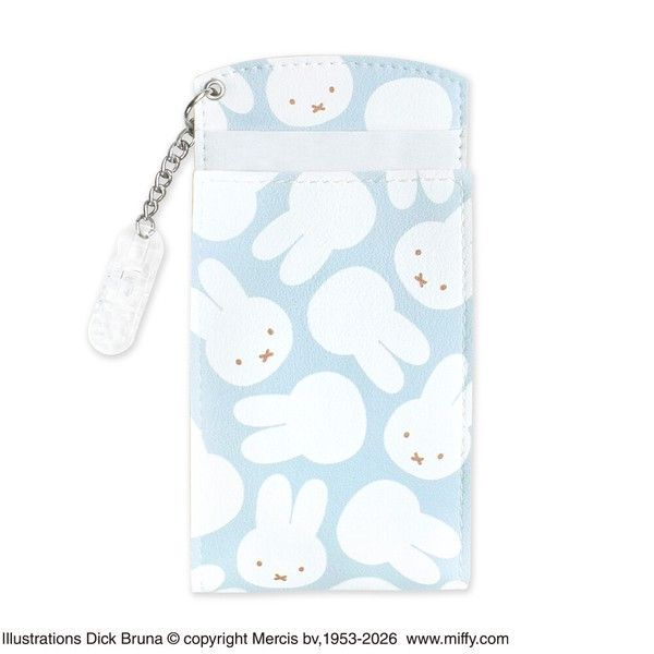 Miffy Chest Pocket Pen Case Light Blue ST-CNMF0019 Non-Falling Character Nurse Toy Pen Case Dick Bruna Cute Clip Pouch Pocket Stain Prevention Nurse Cashier Uniform [ST]
