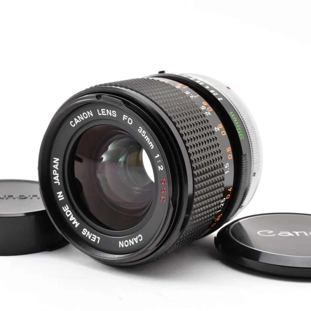 Canon FD 35mm F2 S.S.C. SSC 広角単焦点 MF FDマウント 前後キャップ付 28,656円