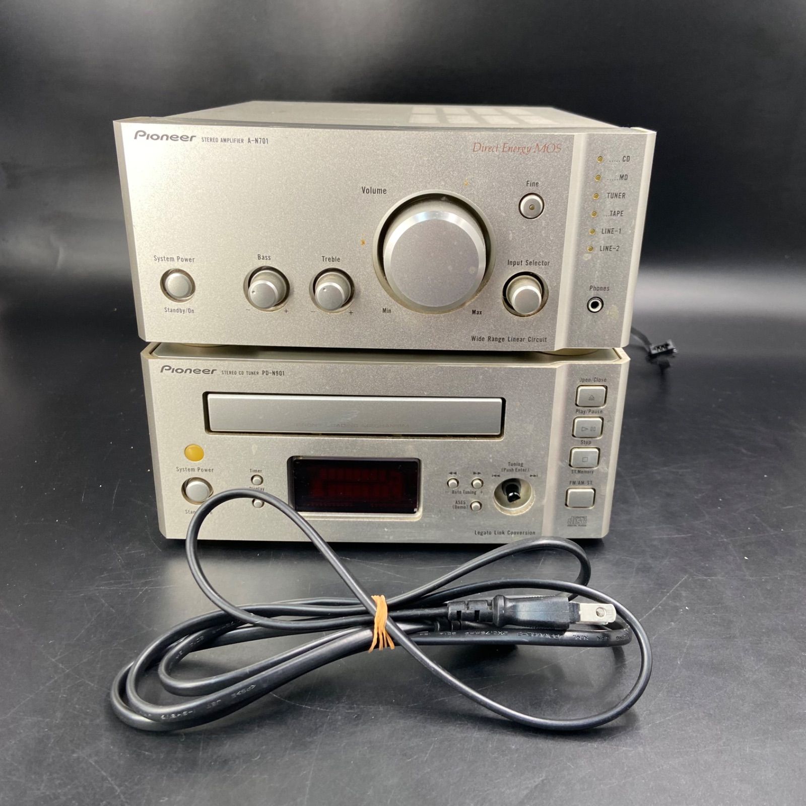 Pioneer ミニコンポ 本体セット A-N701 PD-N901 ジャンク 現状