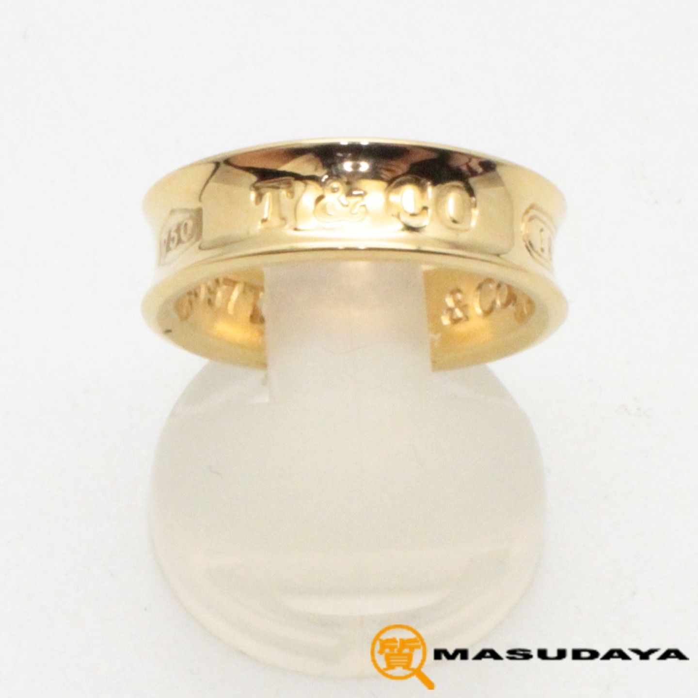 ティファニー 1837ナローリング750/K18YG【美品】
