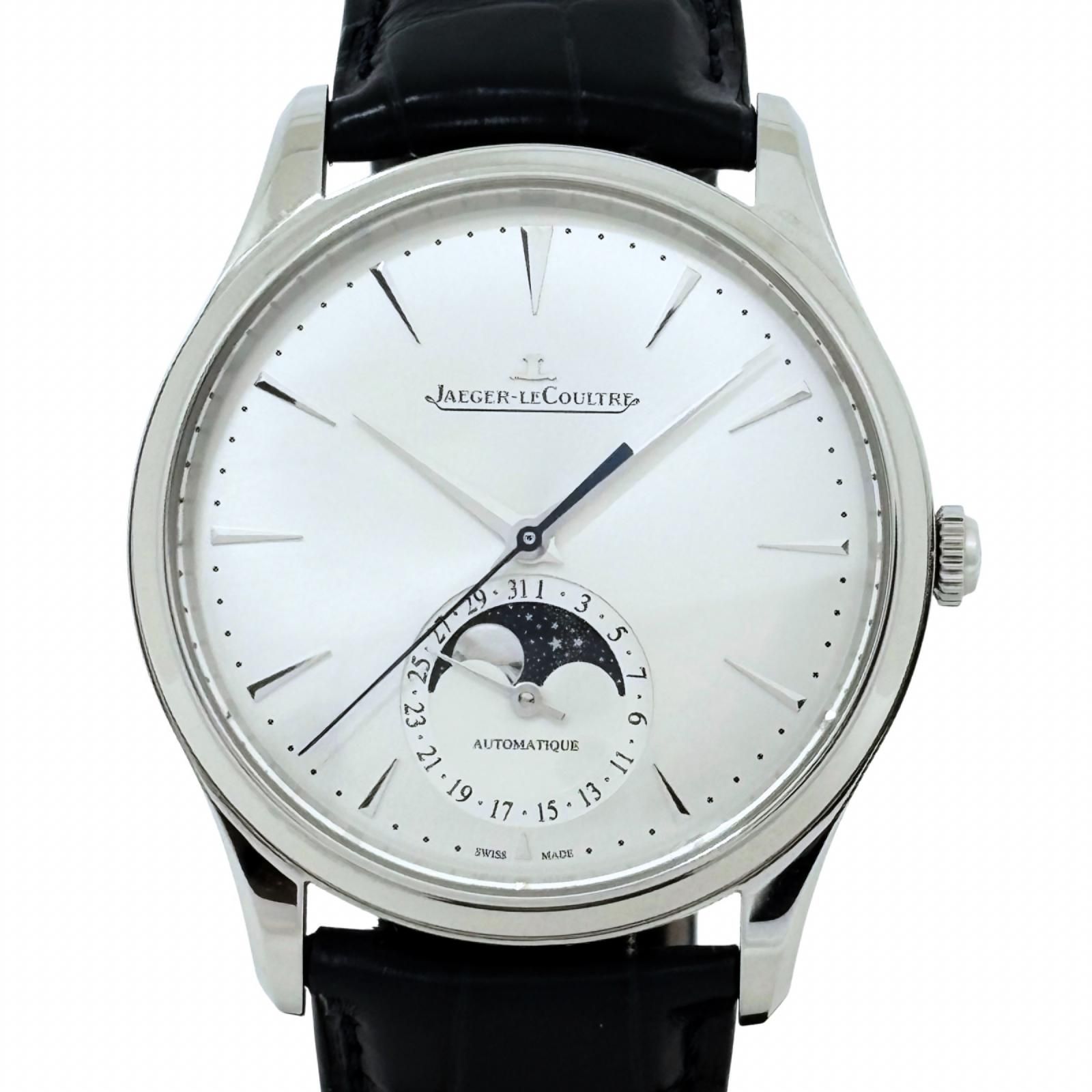 JAEGER-LECOULTRE ジャガールクルト マスターウルトラスリム ムーンフェイズ Q1368420 シルバー ステンレススチール 自動巻き 【中古】200 545,160円
