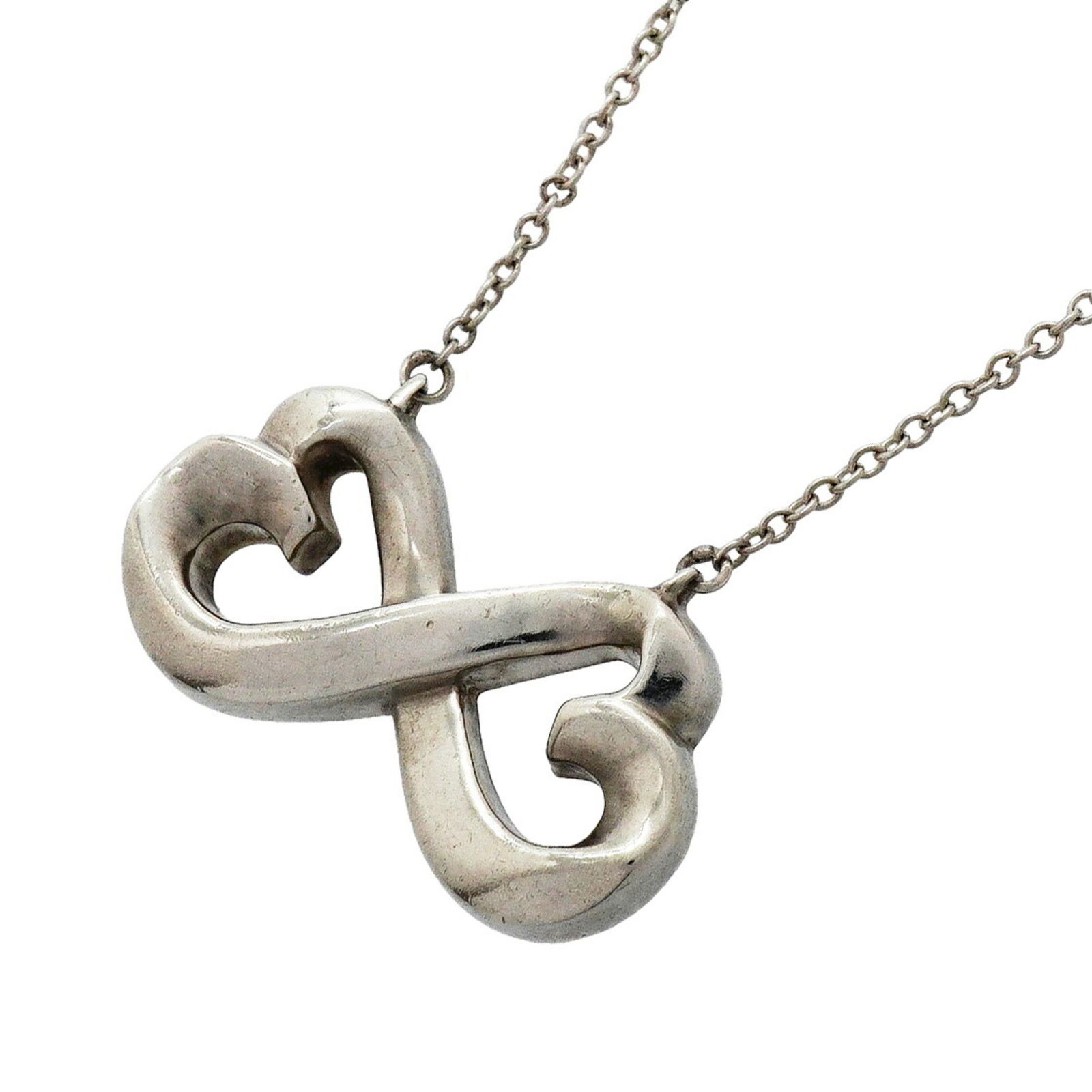 ティファニー(Tiffany) ティファニー ネックレス ダブルラビングハート シルバー925レディース