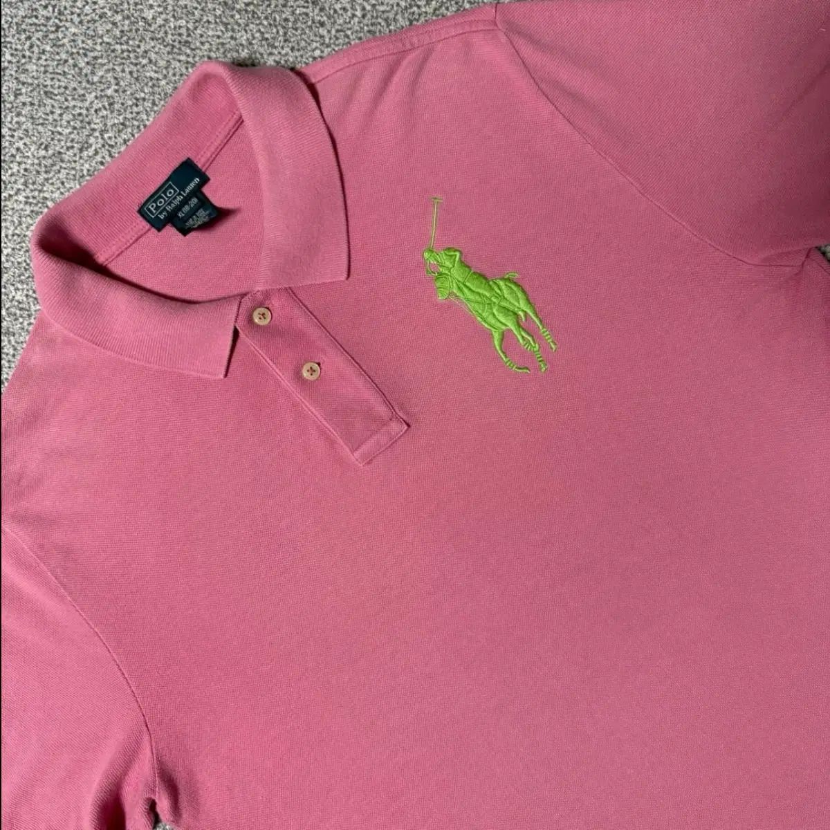 POLO RALPH LAUREN ポロラルフローレン ビックポニー ピンク カラーTシャツ