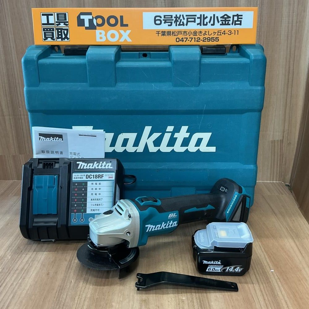 【中古】makita/マキタ 14.4V 100㎜充電式ディスクグラインダ GA403DRGN 【204】 18,907円