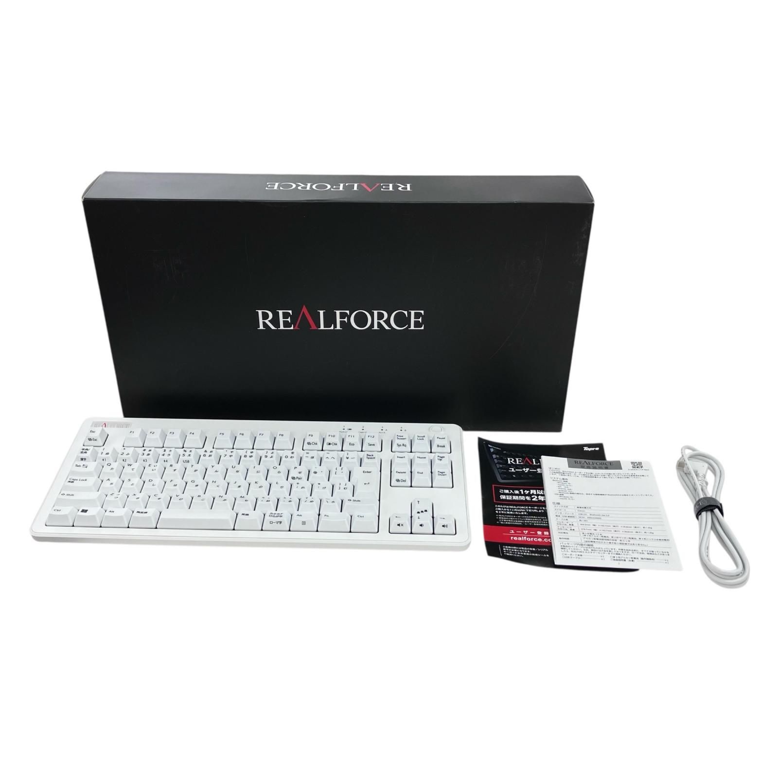 186000 動作確認済み REALFORCE キーボード R3HC22 ホワイト