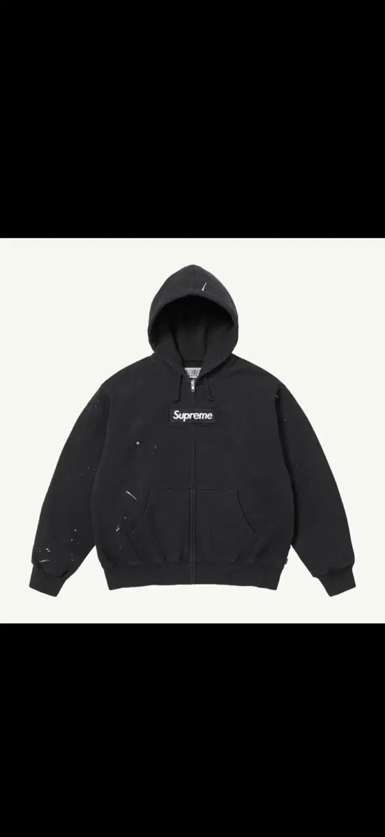 Supreme x MM6 Maison Margiela ボックスロゴ ジップアップ フーディー L新品