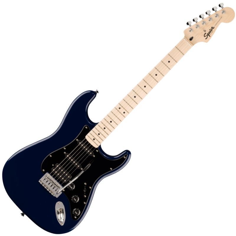 Squier by Fender Sonic Stratocaster HSS, Maple Fingerboard, Black Pickguard, Midnight Blue スクワイア フェンダー